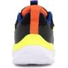 imageNautica Kids Boys and Girls Athletic SlipOn Sneakers Lightweight Bungee Running Shoes for Toddler Little Kid and Big KidBlack Blue
