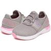 imageNautica Kids Boys and Girls Athletic SlipOn Sneakers Lightweight Bungee Running Shoes for Toddler Little Kid and Big KidGrey Pink Glitter