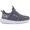 imageNautica Kids Boys and Girls Athletic SlipOn Sneakers Lightweight Bungee Running Shoes for Toddler Little Kid and Big KidGrey Tonal
