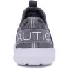 imageNautica Kids Boys and Girls Athletic SlipOn Sneakers Lightweight Bungee Running Shoes for Toddler Little Kid and Big KidGrey Tonal