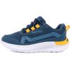 imageNautica Kids Boys and Girls Athletic SlipOn Sneakers Lightweight Bungee Running Shoes for Toddler Little Kid and Big KidNavy Orangestellan