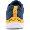 imageNautica Kids Boys and Girls Athletic SlipOn Sneakers Lightweight Bungee Running Shoes for Toddler Little Kid and Big KidNavy Orangestellan