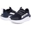 imageNautica Kids Boys and Girls Athletic SlipOn Sneakers Lightweight Bungee Running Shoes for Toddler Little Kid and Big KidNavy White