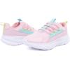 imageNautica Kids Boys and Girls Athletic SlipOn Sneakers Lightweight Bungee Running Shoes for Toddler Little Kid and Big KidPink Blue Lime