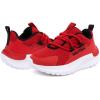 imageNautica Kids Boys and Girls Athletic SlipOn Sneakers Lightweight Bungee Running Shoes for Toddler Little Kid and Big KidRed Black