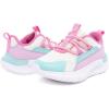 imageNautica Kids Boys and Girls Athletic SlipOn Sneakers Lightweight Bungee Running Shoes for Toddler Little Kid and Big KidWhite Bright