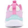 imageNautica Kids Boys and Girls Athletic SlipOn Sneakers Lightweight Bungee Running Shoes for Toddler Little Kid and Big KidWhite Bright