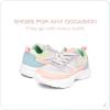 imageNautica Kids Sneakers for Boys amp Girls  Max Cushion Fashion Running amp Walking Shoes LaceUpBungee ToddlerLittle KidBig KidWhite Pastel