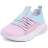imageNautica Kids Athletic SlipOn Sneakers  Comfortable Bungee Running Shoes for Boys and Girls  Stylish and Supportive Footwear for Active Kids Big KidLittle KidToddlerPink Blue Lilac