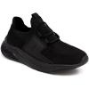 imageNautica Kids Athletic SlipOn Sneakers  Comfortable Bungee Running Shoes for Boys and Girls  Stylish and Supportive Footwear for Active Kids Big KidLittle KidToddlerBlack Mono 2