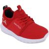 imageNautica Kids Boys and Girls Athletic SlipOn Sneakers Lightweight Bungee Running Shoes for Toddler Little Kid and Big KidRed Tonal