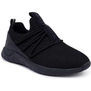 imageNautica Kids Boys and Girls Athletic SlipOn Sneakers Lightweight Bungee Running Shoes for Toddler Little Kid and Big KidBentonblack Mono