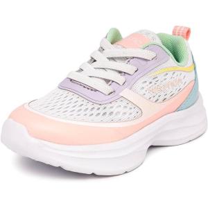 imageNautica Kids Sneakers for Boys amp Girls  Max Cushion Fashion Running amp Walking Shoes LaceUpBungee ToddlerLittle KidBig KidWhite Pastel