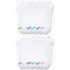imageNautica Womens Low Cut Socks  12 Pack Moisture Wicking Cushioned Athletic No Show Socks for WomenAll White
