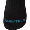 imageNautica Womens Low Cut Socks  12 Pack Moisture Wicking Cushioned Athletic No Show Socks for WomenArgyle Black