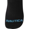 imageNautica Womens Low Cut Socks  12 Pack Moisture Wicking Cushioned Athletic No Show Socks for WomenBlack Lines