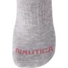 imageNautica Womens Low Cut Socks  12 Pack Moisture Wicking Cushioned Athletic No Show Socks for WomenGrey Assorted