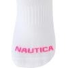 imageNautica Womens Low Cut Socks  12 Pack Moisture Wicking Cushioned Athletic No Show Socks for WomenPinkWhiteGrey