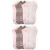 imageNautica Womens Low Cut Socks  12 Pack Moisture Wicking Cushioned Athletic No Show Socks for WomenTan Assorted