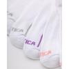 imageNautica Womens Low Cut Socks  12 Pack Moisture Wicking Cushioned Athletic No Show Socks for WomenWhite Stripe