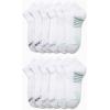 imageNautica Womens Quarter Cut Moisture Control Athletic Socks with Cushioned Comfort 12 PackAll White