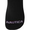 imageNautica Womens Quarter Cut Moisture Control Athletic Socks with Cushioned Comfort 12 PackBlack