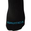 imageNautica Womens Quarter Cut Moisture Control Athletic Socks with Cushioned Comfort 12 PackBlack Multi