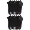 imageNautica Womens Quarter Cut Moisture Control Athletic Socks with Cushioned Comfort 12 PackBlack Multi