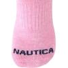 imageNautica Womens Quarter Cut Moisture Control Athletic Socks with Cushioned Comfort 12 PackBlue Assorted