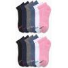 imageNautica Womens Quarter Cut Moisture Control Athletic Socks with Cushioned Comfort 12 PackBlue Assorted