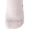 imageNautica Womens Quarter Cut Moisture Control Athletic Socks with Cushioned Comfort 12 PackLight Pink Black