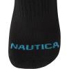 imageNautica Womens Quarter Cut Moisture Control Athletic Socks with Cushioned Comfort 12 PackRaven Black