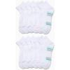 imageNautica Womens Quarter Cut Moisture Control Athletic Socks with Cushioned Comfort 12 PackWhite Pink