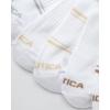 imageNautica Womens Quarter Cut Moisture Control Athletic Socks with Cushioned Comfort 12 PackWhite Stripe