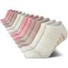 imageNautica Womens Low Cut Socks  12 Pack Moisture Wicking Cushioned Athletic No Show Socks for WomenTan Collection