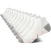 imageNautica Womens Quarter Cut Moisture Control Athletic Socks with Cushioned Comfort 12 PackClassic White