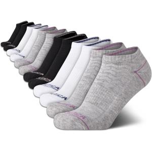imageNautica Womens Low Cut Socks  12 Pack Moisture Wicking Cushioned Athletic No Show Socks for WomenAssorted