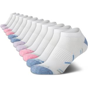 imageNautica Womens Low Cut Socks  12 Pack Moisture Wicking Cushioned Athletic No Show Socks for WomenBasic White