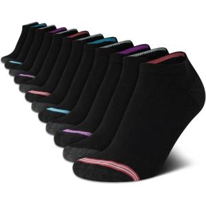 imageNautica Womens Low Cut Socks  12 Pack Moisture Wicking Cushioned Athletic No Show Socks for WomenBlack