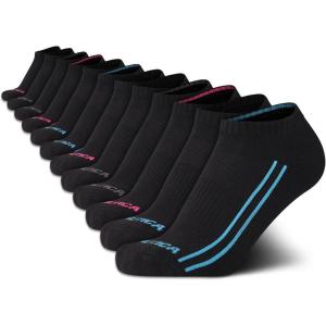 imageNautica Womens Low Cut Socks  12 Pack Moisture Wicking Cushioned Athletic No Show Socks for WomenBlack Lines