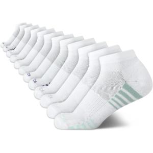 imageNautica Womens Quarter Cut Moisture Control Athletic Socks with Cushioned Comfort 12 PackAll White