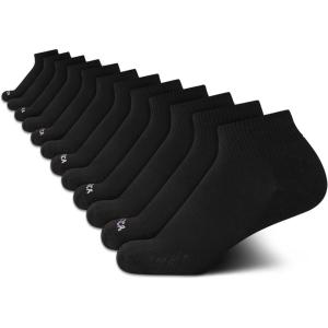 imageNautica Womens Quarter Cut Moisture Control Athletic Socks with Cushioned Comfort 12 PackBlack