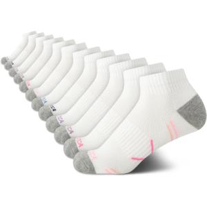 imageNautica Womens Quarter Cut Moisture Control Athletic Socks with Cushioned Comfort 12 PackClassic White