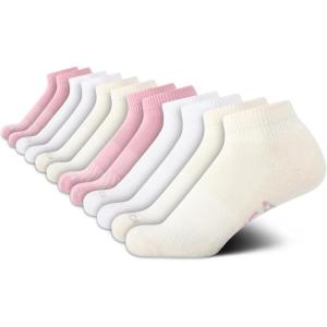 imageNautica Womens Quarter Cut Moisture Control Athletic Socks with Cushioned Comfort 12 PackPink Oatmeal