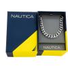 imageNautica 9 mm Cuban Chain Necklace for Men Stainless Steel 23 Inches
