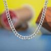 imageNautica 9 mm Cuban Chain Necklace for Men Stainless Steel 23 Inches