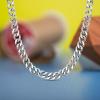 imageNautica 10 mm Cuban Chain Necklace for Men Stainless Steel 26 Inches