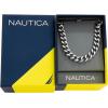 imageNautica 10 mm Cuban Chain Necklace for Men Stainless Steel 26 Inches