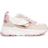 imageNautica Girls Sneakers Athletic Walking Shoes for Play and Everyday Wear Comfortable Casual Toddler and Youth Bungee and LaceUpWhite Gold Pink