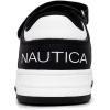imageNautica Kids Adjustable Strap Shoes  Comfortable Casual Sneakers for Boys and Girls Toddlers amp Little KidsBlack  White  Red